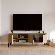 Alonex Tarz (Full YUNUS)150 cm Tv Ünitesi Tv Sehpası Raflı Tv Ünitesi Konsol