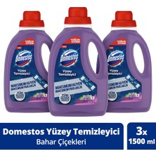 Domestos Yüzey Temizleyici Bahar Çiçekleri Maksimum Hijyen Tüm Yüzeyler Için 1500 ml x 3 Adet