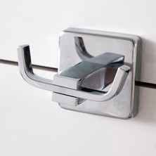 Decordem Banora Infinity Premium Banyo Askılığı, Pirinç Paslanmaz, Krom