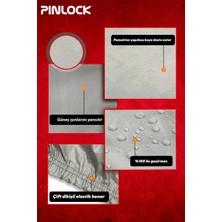 Pinlock Kuba Brillant Su Geçirmez Dayanıklı Motosiklet Brandası (Tokalı)