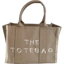 Tuuba Collection Kadın Keten The Tote Bag El Ve Omuz Çantası - Bej