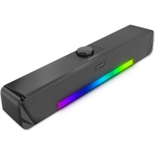 Lenovo Thinkplus Masaüstü Bluetooth +Aux Soundbar Rgb Işıklı