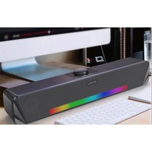 Lenovo Thinkplus Masaüstü Bluetooth +Aux Soundbar Rgb Işıklı