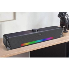 Lenovo Thinkplus Masaüstü Bluetooth +Aux Soundbar Rgb Işıklı