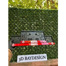 3D Bay Design Marvel Pleksi Plakalık 1 Adet Büyük  1 Adet Kücük