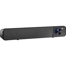 Lecoo DS111 Bluetooth + Kablolu Stereo 6W Soundbar Taşınabilir Hoparlör Siyah