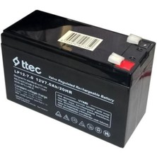 Ttec 12 Volt 7A Akü - 12V 7 Ah Kuru Akü 2021 Üretimi 12 Volt 7 Amper Akü Battery