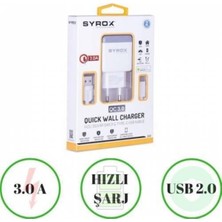 Syrox Umut_samsung Galaxy M31 M21 M30S M11 A20S A31 A51 A71 A81 Uyumlu Type-C Hızlı Şarj Aleti Cihazı Q32