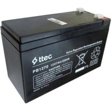 Ttec 12V 7,2AH Kuru Bakımsız Akü Ups-Alarm-Asansör Aküsü