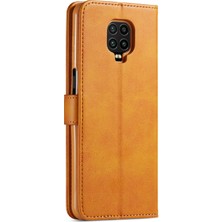 4U Sky Pu Deri Cüzdan Stand Koruyucu Telefon Kapak Kılıfı Xiaomi Redmi Note 10 Lite-Sarı (Yurt Dışından)