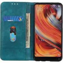 4U Sky Otomatik Emici Litchi Doku Xiaomi Redmi Için Bölünmüş Deri Kılıf Not 10 5g/poco M3 Pro 5g/4g Cüzdan Telefon Kapağı Stand Yeşili (Yurt Dışından)