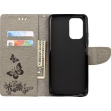 4U Sky Baskılı Kelebekler Çiçek Deri Cüzdanı Xiaomi Redmi Için Stand Kılıfı Not 10 4g/not 10S/POCO M5S 4g-Purple (Yurt Dışından)