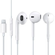 Earpods Lightning  Mikrofonlu Ios Uyumlu Takçalıştır kulak içi kablolu kulaklık