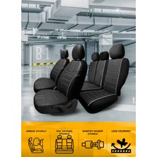 Galaxy Peugeot 5008 Serisi Binek ve Tic. Araçlar Için Uyumlu Elegance Deri Modüler Koltuk Klf Set