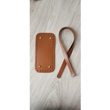 Feriha Hobi Deri Örgü Çanta Tabanı (25*12) ve Dikmeli Askı (70CM)