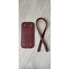 Feriha Hobi Deri Örgü Çanta Tabanı (25*12) ve Dikmeli Askı (70CM)