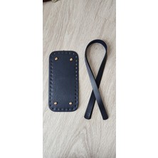 Feriha Hobi Deri Örgü Çanta Tabanı (25*12) ve Dikmeli Askı (70CM)