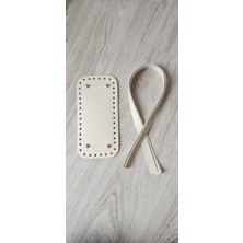 Feriha Hobi Deri Örgü Çanta Tabanı (25*12) ve Dikmeli Askı (70CM)