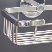 Decordem Banora Kare Tel Sabunluk, Paslanmaz Metal, Krom