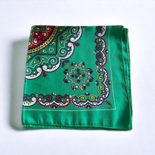 Als Accessories Kadın Yeşi Renk Çok Desenli %100 Cotton Bandana