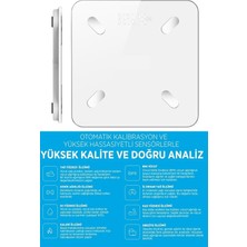 Teknoexpress Profesyonel Yağ Ölçer Fonksiyonlu Akıllı Bluetooth Tartı Vücut Analizli Baskül