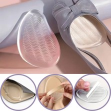 Foottab Stiletto Bayan Ayakkabı Kaydırmaz Jel Ön Tabanlık, Silikon Yarım Ayakkabı Tabanlığı, 1 Çift