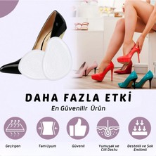 Foottab Stiletto Bayan Ayakkabı Kaydırmaz Jel Ön Tabanlık, Silikon Yarım Ayakkabı Tabanlığı, 1 Çift