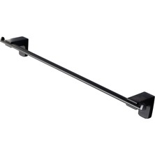 Decordem Banora Ikon 4'lü Premium Lux Banyo Seti Lux, Pirinç Paslanmaz, Siyah
