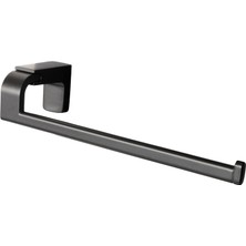 Decordem Banora Ikon 4'lü Premium Lux Banyo Seti Lux, Pirinç Paslanmaz, Siyah