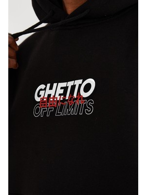 Ghetto Off Limits Kanjı Oversıze Unısex Hoodıe