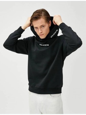Koton 4WAM70125MK Erkek Sweat Siyah