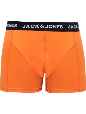 Jack & Jones Logolu Elastik Bel Yapili Tekli Boxer - Solid