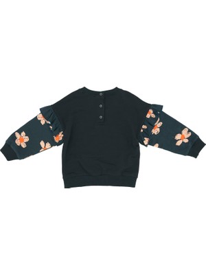 Panço Kız Bebek Baskılı Sweatshirt