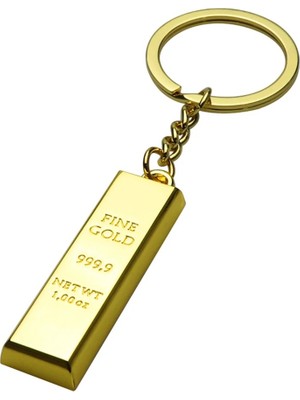 Schulzz Külçe Altın Şeklinde Yüksek Kalite Metal Anahtarlık