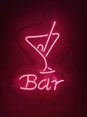 Sanec Bar Neon Tabela Kokteyl Neon Duvar Dekorasyonu Dekoratif Aydınlatma