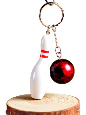 Schulzz Keysport Ultra Realistik Bowling Metal Anahtarlık