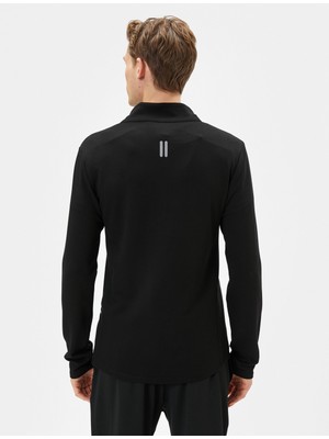 Koton Spor Sweatshirt Yarım Fermuarlı Telefon Cebi Detaylı