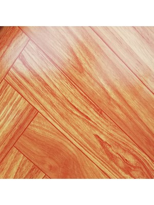 MUŞAMBA AHŞAP DESENLİ 2m X 3m pvc ZEMİN KAPLAMA YER DÖŞEMESİ KEÇELİ TURUNCU