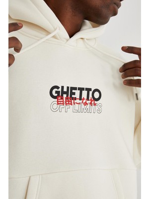 Ghetto Off Limits Kanjı Oversıze Unısex Hoodıe