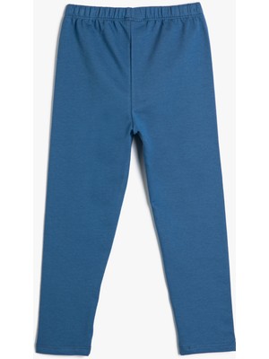 Koton Basic Jogger Eşofman Altı Beli Lastikli Pamuklu Baskı Detaylı