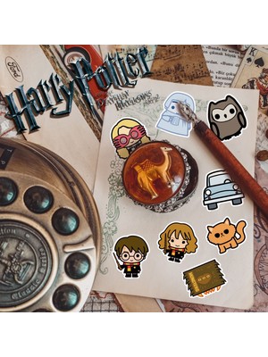 Fsfeng Harry Potter Suluboya Vinil Çıkartmalar, 50'li Set, Suya Dayanıklı ve Uv Dirençli, Tüm Aletleriniz Için Harika, Sevimli Karakterler Koleksiyonu (Yurt Dışından)