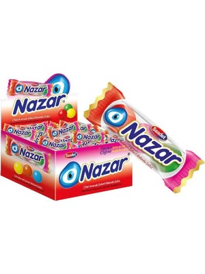 Nazar 3 Lü Sakız Çilek Aromalı x 100 Adet