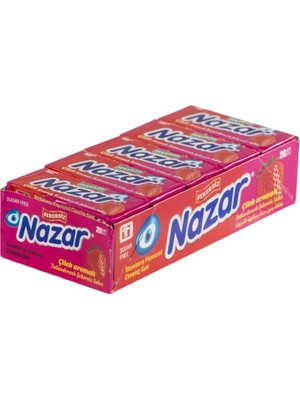 Nazar 5 Li Sakız Çilek Aromalı  x 20 Adet
