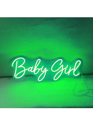 Sanec Baby Girl Yazılı Neon Tabela Dekoratif Aydınlatma