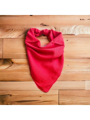 Als Accessories Kırmızı Renk Düz Çok Amaçlı Bandana %100 Kotton