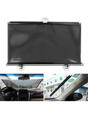 Ayt Sunup Vantuzlu Siyah 40 x 125 cm Oto Güneşlik Araç Cam Perde Güneşlik