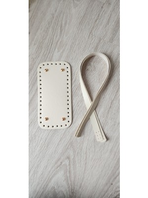 Feriha Hobi Deri Örgü Çanta Tabanı (25*12) ve Dikmeli Askı (70CM)