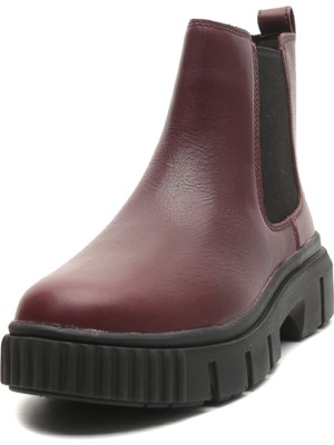 TB0A2QHQC601 Timberland Mıd Chelsea Boot Kadın Spor Ayakkabı Bordo