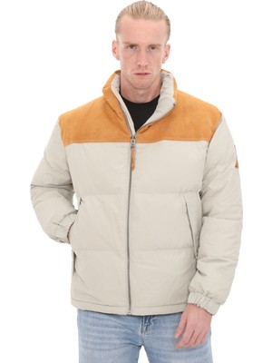 Timberland TB0A6G2NCY21 Timberland Dwr Recycled Down Welch Mountain Ultimat Erkek Mont Beyaz