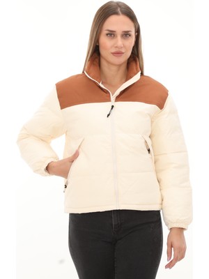 Timberland TB0A6HBWV041 Timberland Synthetıc Insulated Puffer Jacket Kadın Ceket Krem